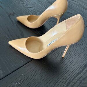 Manolo Blahnik Lambskin Stiletto Pumps Size 38